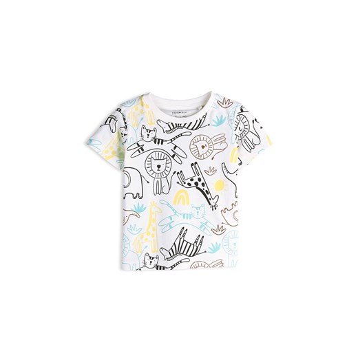 GATE Bawełniana koszulka z nadrukiem 3Y ze sklepu gateshop w kategorii T-shirty chłopięce - zdjęcie 186233013