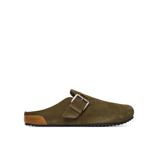 Klapki Pepe Jeans Corby Clog M PMS90123 Khaki ze sklepu eobuwie.pl w kategorii Klapki męskie - zdjęcie 186233202