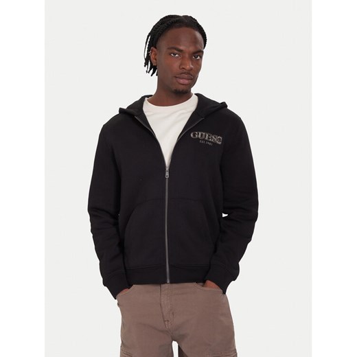 Guess Bluza M5BQ48 K9Z21 Czarny Regular Fit ze sklepu MODIVO w kategorii Bluzy męskie - zdjęcie 186233223