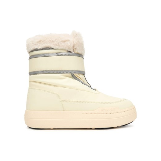 Śniegowce Moon Boot Jr Park Strap 80D3440030 D Beżowy ze sklepu eobuwie.pl w kategorii Buty zimowe dziecięce - zdjęcie 186233293