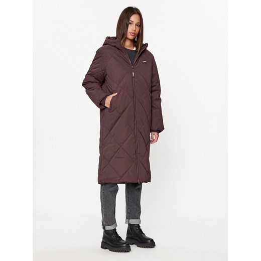 Wrangler Kurtka zimowa 112342650 Bordowy Regular Fit ze sklepu MODIVO w kategorii Kurtki damskie - zdjęcie 186233350