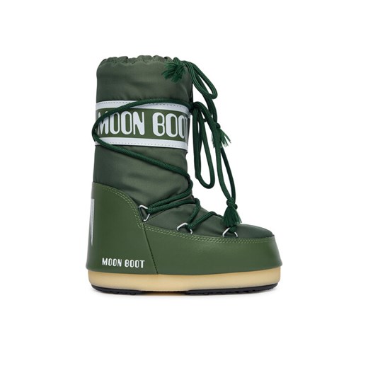 Śniegowce Moon Boot Mb Icon Nylon 80D1400440 S Zielony ze sklepu eobuwie.pl w kategorii Buty zimowe dziecięce - zdjęcie 186233403