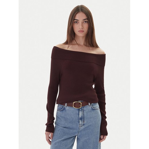 Kontatto Sweter 3M0813C Brązowy Regular Fit ze sklepu MODIVO w kategorii Swetry damskie - zdjęcie 186233432