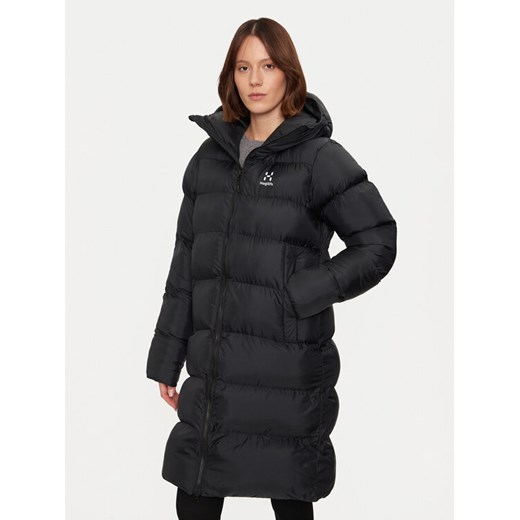 Haglöfs Kurtka zimowa Long Mimic 607706 Czarny Relaxed Fit ze sklepu MODIVO w kategorii Kurtki damskie - zdjęcie 186233454