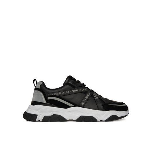 Sneakersy Just Cavalli 79QA3SH5 ZPB66 Czarny ze sklepu eobuwie.pl w kategorii Buty sportowe męskie - zdjęcie 186233460