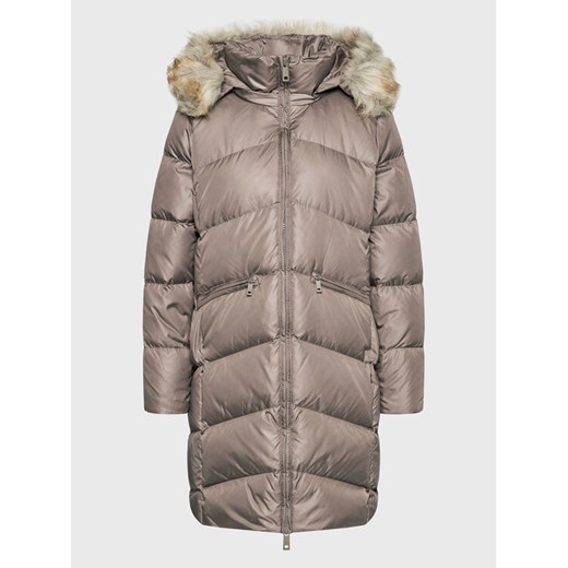 Calvin Klein Curve Kurtka puchowa Essential K20K205144 Brązowy Regular Fit ze sklepu MODIVO w kategorii Kurtki damskie - zdjęcie 186233480