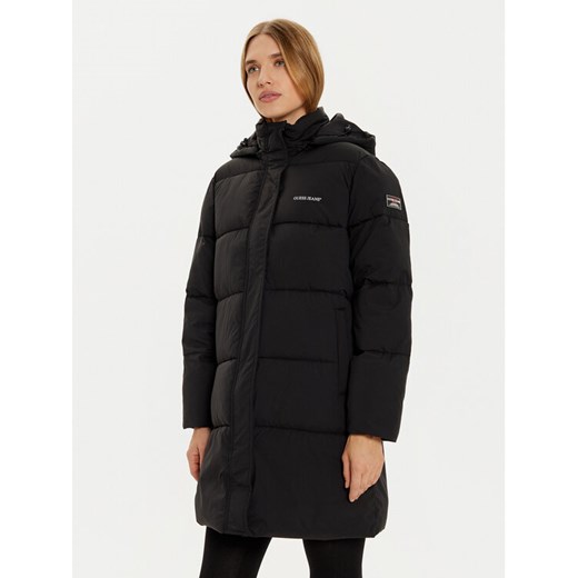 Guess Jeans Kurtka zimowa W4BL24 WGII2 Czarny Regular Fit ze sklepu MODIVO w kategorii Kurtki damskie - zdjęcie 186233482