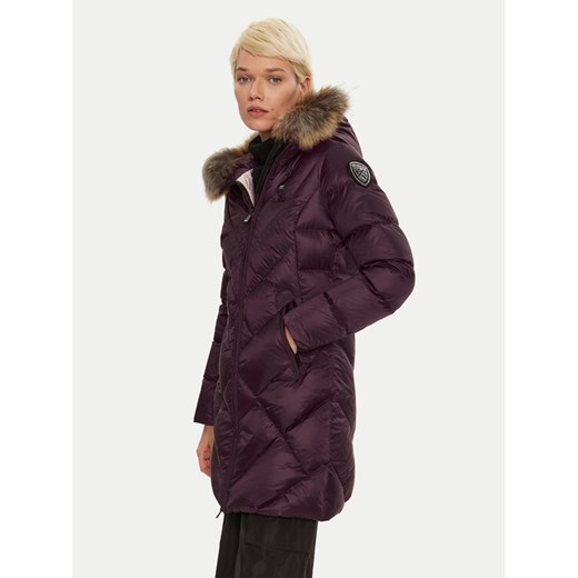 Blauer Płaszcz zimowy 24WBLDK03052 Bordowy Regular Fit ze sklepu MODIVO w kategorii Kurtki damskie - zdjęcie 186233510