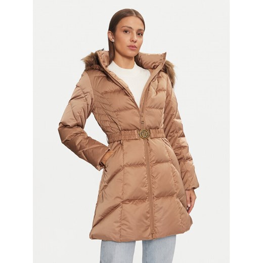 Guess Płaszcz zimowy New Olga W4BL40 WEX52 Beżowy Regular Fit ze sklepu MODIVO w kategorii Kurtki damskie - zdjęcie 186233514