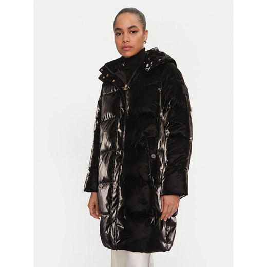 Elisabetta Franchi Kurtka zimowa PI-79Z-46E2-V650 Czarny Regular Fit ze sklepu MODIVO w kategorii Kurtki damskie - zdjęcie 186233522