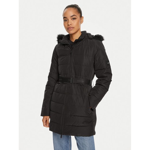 Calvin Klein Kurtka zimowa K20K207726 Czarny Regular Fit ze sklepu MODIVO w kategorii Kurtki damskie - zdjęcie 186233551