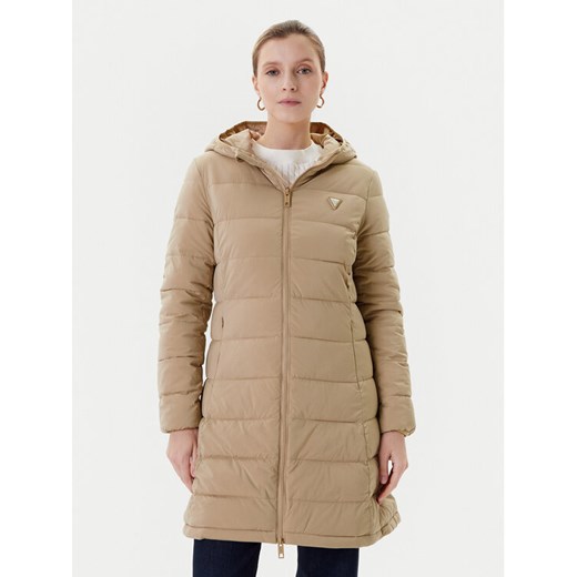 Guess Kurtka zimowa V4YL05 WF3X0 Beżowy Regular Fit ze sklepu MODIVO w kategorii Kurtki damskie - zdjęcie 186233662