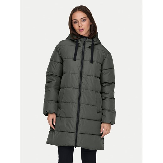 ONLY Płaszcz zimowy Clair 15323232 Szary Regular Fit ze sklepu MODIVO w kategorii Płaszcze damskie - zdjęcie 186233680