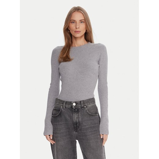 Kontatto Sweter 3M0809C Szary Slim Fit ze sklepu MODIVO w kategorii Swetry damskie - zdjęcie 186233781