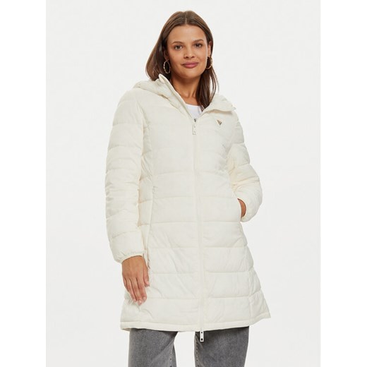 Guess Płaszcz zimowy New Aleta V4YL05 WF3X0 Écru Regular Fit ze sklepu MODIVO w kategorii Kurtki damskie - zdjęcie 186233842