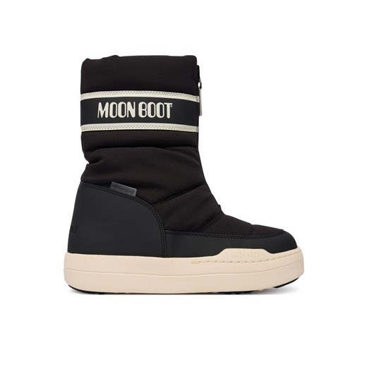 Śniegowce Moon Boot Jr Park Zip High Wp 80D3440080 D Czarny ze sklepu eobuwie.pl w kategorii Buty zimowe dziecięce - zdjęcie 186233890