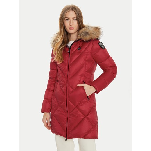 Blauer Płaszcz zimowy 24WBLDK03052 Czerwony Regular Fit ze sklepu MODIVO w kategorii Kurtki damskie - zdjęcie 186233893