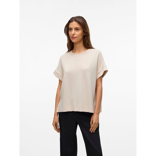 Vero Moda Koszulka w kolorze beżowym ze sklepu Limango Polska w kategorii Bluzki damskie - zdjęcie 186238043