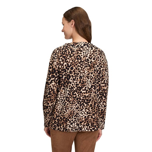 Betty Barclay Bluza w kolorze karmelowo-czarnym 44 okazyjna cena Limango Polska