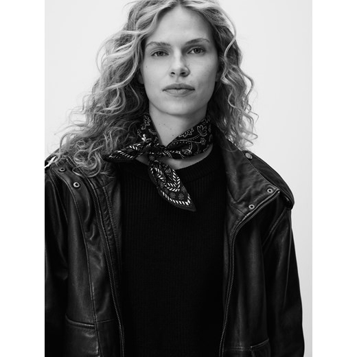 Reserved - Bawełniana apaszka - czarny ze sklepu Reserved w kategorii Szaliki i chusty damskie - zdjęcie 186240501