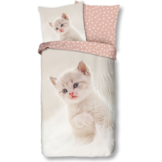 Good Morning Komplet pościeli &quot;Catty&quot; w kolorze kremowo-jasnoróżowym Good Morning 140x200/220 cm okazja Limango Polska