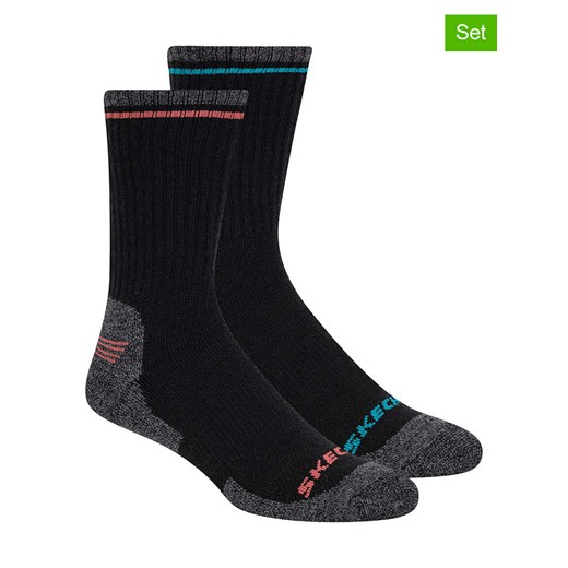 Skechers Skarpety (2 pary) w kolorze jasnoróżowym, białym i czarnym ze sklepu Limango Polska w kategorii Skarpetki męskie - zdjęcie 186241220