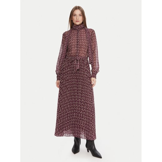 Lola Casademunt by Maite Sukienka codzienna MF2516005 Bordowy Regular Fit ze sklepu MODIVO w kategorii Sukienki - zdjęcie 186241712