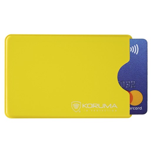 Plastikowe etui antykradzieżowe na kartę RFID (żółty) - id: 417 - marki Koruma - 186242414 Plastikowe etui antykradzieżowe na kartę RFID (żółty) ze sklepu Koruma ID Protection w kategorii Etui - zdjęcie 186242414