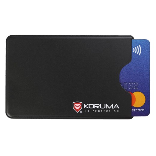 Plastikowe etui antykradzieżowe RFID na kartę kredytową (czarny) ze sklepu Koruma ID Protection w kategorii Etui - zdjęcie 186242424