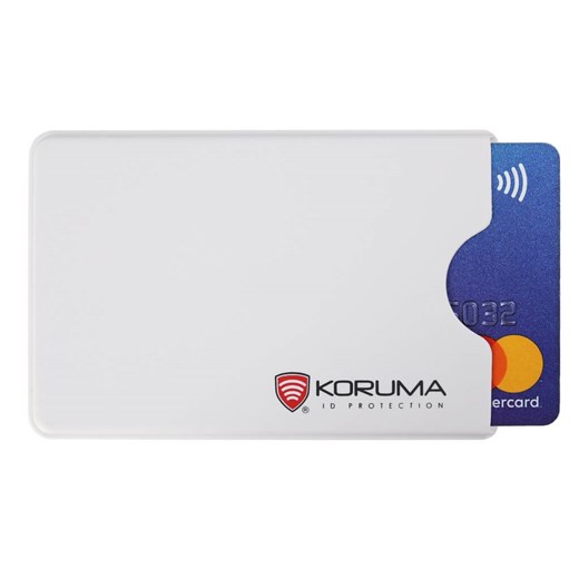 Plastikowe etui antykradzieżowe RFID na kartę plastikową (biały) ze sklepu Koruma ID Protection w kategorii Etui - zdjęcie 186242773