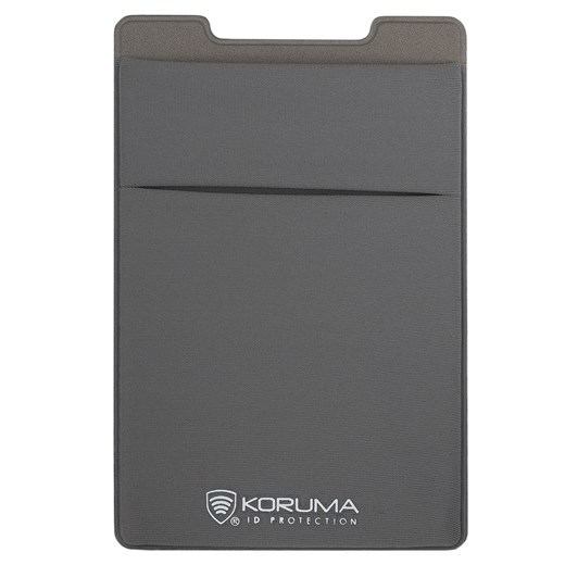 Przyklejane etui z lycra na kartę (szary) - id: 713 - marki Koruma - 186243154 Przyklejane etui z lycra na kartę (szary) ze sklepu Koruma ID Protection w kategorii Etui - zdjęcie 186243154