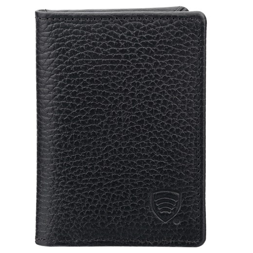 Mały skórzany portfel damski na karty zbliżeniowe RFID z wyciąganym albumem (czarny) ze sklepu Koruma ID Protection w kategorii Etui - zdjęcie 186243511