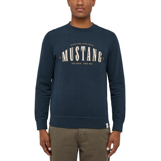 Męska bluza nierozpinana Mustang Style Ben Crewneck Carbon 1014505 4135 ze sklepu YouNeedit.pl w kategorii Bluzy męskie - zdjęcie 186244401