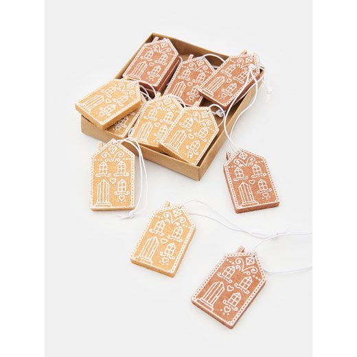 Sinsay - Dekoracje świąteczne 12 pack - brązowy Sinsay One Size Sinsay