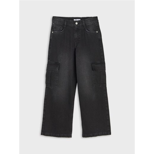 Sinsay - Spodnie cargo - szary Sinsay 152 (11-12 l) Sinsay