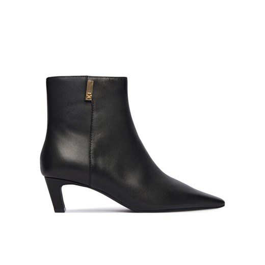 Botki Tommy Hilfiger Th Square Toe Kitten Bootie FW0FW08768 Czarny ze sklepu eobuwie.pl w kategorii Botki - zdjęcie 186245052
