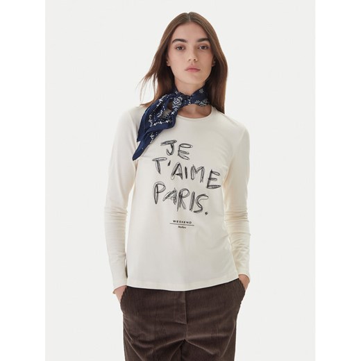 Weekend Max Mara Bluzka Renoir 2525946032 Écru Regular Fit ze sklepu MODIVO w kategorii Bluzki damskie - zdjęcie 186245421