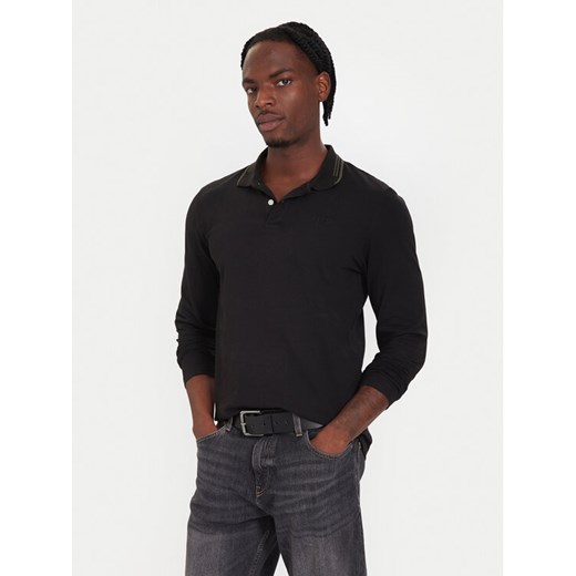 Guess Polo M5BP58 K7O64 Czarny Slim Fit ze sklepu MODIVO w kategorii T-shirty męskie - zdjęcie 186245542