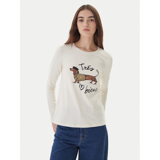 Weekend Max Mara Bluzka Renoir 2525946032 Écru Regular Fit - id: 0000305585523 - marki Max Mara - 186245551 Weekend Max Mara Bluzka Renoir 2525946032 Écru Regular Fit ze sklepu MODIVO w kategorii Bluzki damskie - zdjęcie 186245551