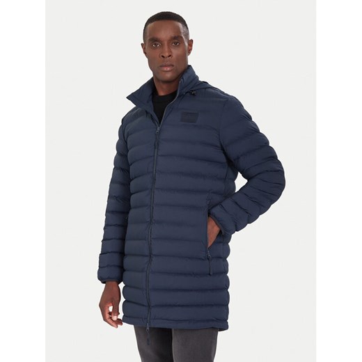 EA7 Emporio Armani Płaszcz zimowy 7M000687 AF15953 UB102 Granatowy Regular Fit ze sklepu MODIVO w kategorii Płaszcze męskie - zdjęcie 186245573