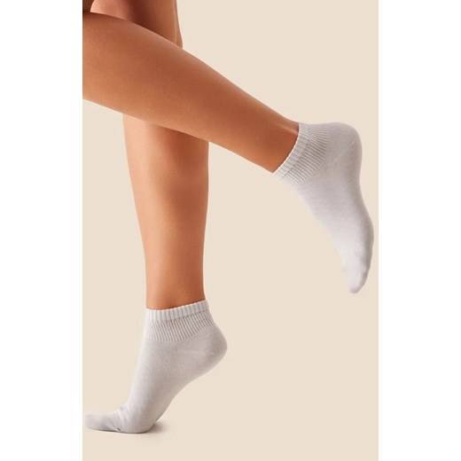 Skarpetki ażurowe za kostkę szare SW059, Kolor szary, Rozmiar 35-38, Gabriella ze sklepu Primodo w kategorii Skarpetki damskie - zdjęcie 186246350
