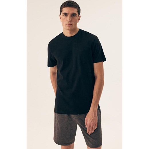 Henderson krótka bawełniana piżama męska czarno-szara Mick 43032-99X, Kolor czarno-szary, Rozmiar M, Henderson ze sklepu Primodo w kategorii Piżamy męskie - zdjęcie 186246364
