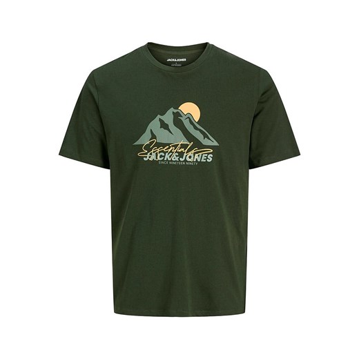 Jack &amp; Jones Koszulka w kolorze ciemnozielonym ze sklepu Limango Polska w kategorii T-shirty męskie - zdjęcie 186246954