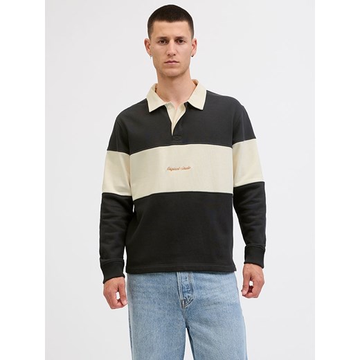 Jack &amp; Jones Bluza w kolorze czarno-kremowym ze sklepu Limango Polska w kategorii Bluzy męskie - zdjęcie 186247000