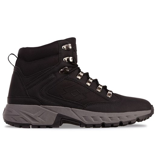 Buty męskie Lotto Woodlark Mid 2400310U-1111 - czarne ze sklepu streetstyle24.pl w kategorii Buty zimowe męskie - zdjęcie 186247222