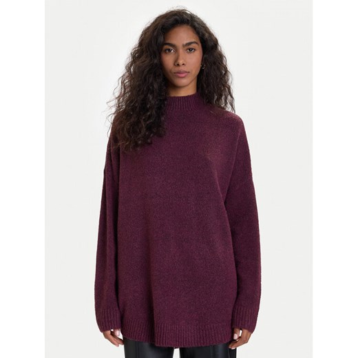 Vero Moda Sweter Plaza 10290784 Fioletowy Loose Fit ze sklepu MODIVO w kategorii Swetry damskie - zdjęcie 186247821