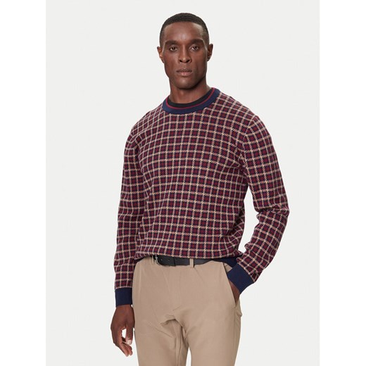 Gant Sweter 8050253 409 Bordowy Regular Fit ze sklepu MODIVO w kategorii Swetry męskie - zdjęcie 186247884
