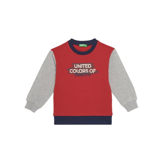 United Colors Of Benetton Bluza 3J70G10JY Kolorowy Regular Fit ze sklepu MODIVO w kategorii Bluzy chłopięce - zdjęcie 186247890