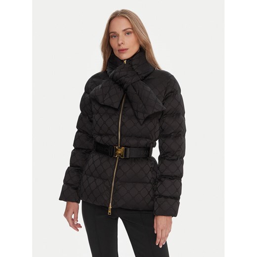 Elisabetta Franchi Kurtka zimowa PI-83D-56E2-V600 Czarny Regular Fit ze sklepu MODIVO w kategorii Kurtki damskie - zdjęcie 186247933