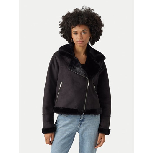 Vero Moda Kożuch Peggy 10290150 Czarny Regular Fit ze sklepu MODIVO w kategorii Kożuchy - zdjęcie 186247974